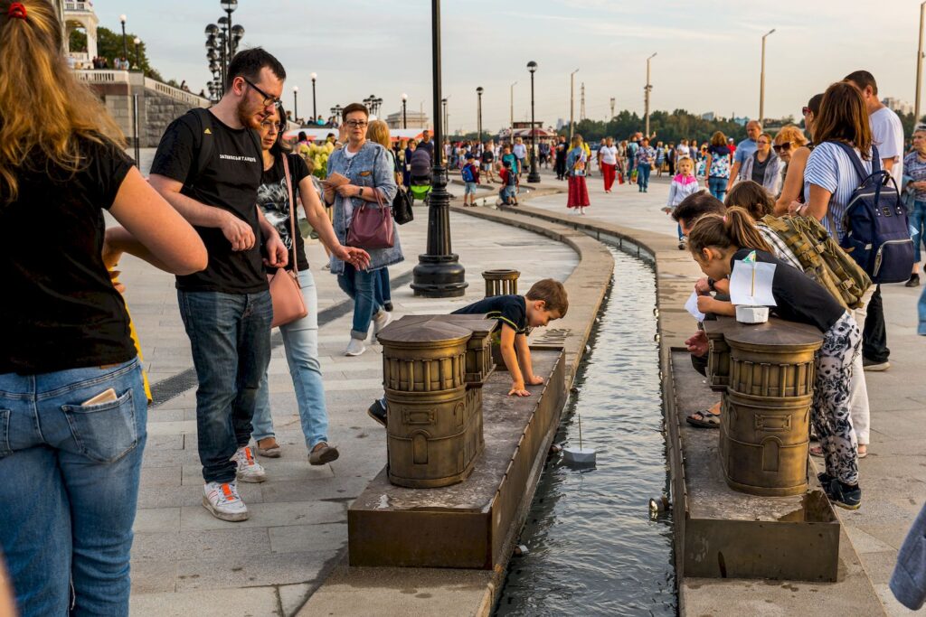 Ручей, имитирующий канал имени Москвы