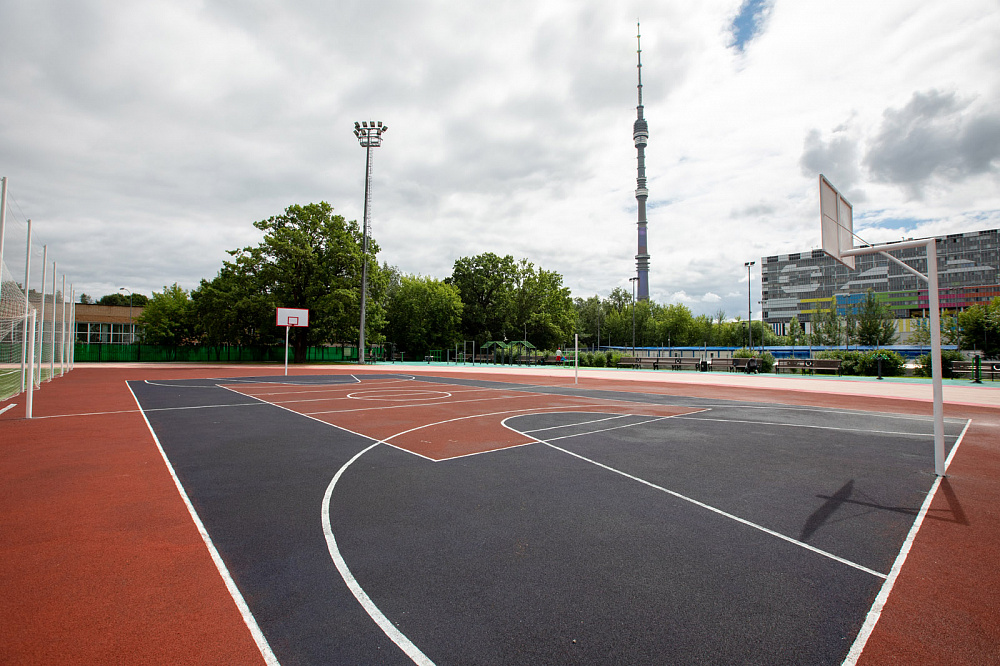 Баскетбольные и волейбольные площадки Останкино